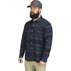 Simms Shirt Mens Large Gallatin Flannel Casual Pearl Snap Fishing Long Sleeve L